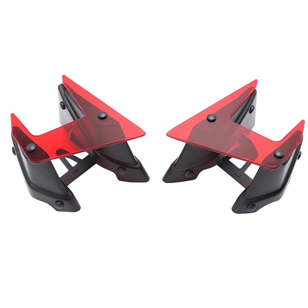 DUSHUO Spoiler Flügel Motorrad Teile Seite Abtrieb Spoiler Feste Winglet Verkleidung Flügel Für MT09 Für MT 09 SP Für MT-09 2017-2020(Red) von DUSHUO
