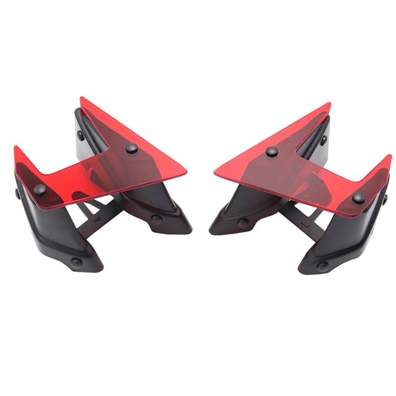 DUSHUO Spoiler Flügel Motorrad Teile Seite Abtrieb Spoiler Feste Winglet Verkleidung Flügel Für MT09 Für MT 09 SP Für MT-09 2017-2020(Red) von DUSHUO