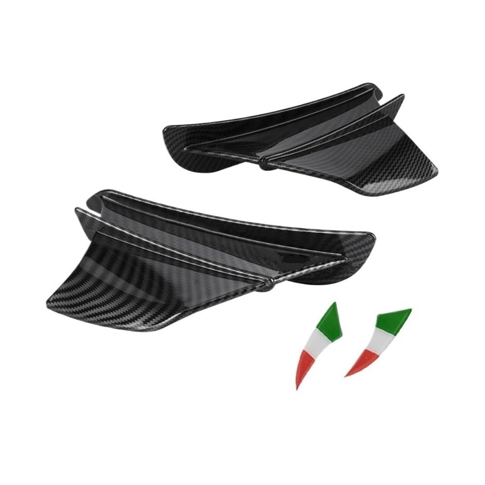DUSHUO Spoiler Flügel Motorrad Universal Aerodynamische Spoiler Flügel Kit Feste Winglet Verkleidung Deflektor Für CBR650R Für CBR 650 R(Color-B) von DUSHUO