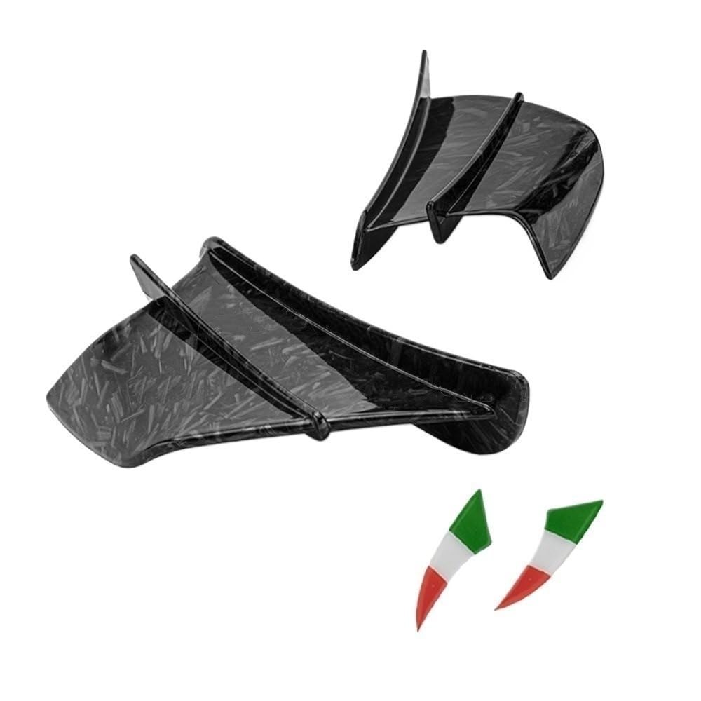 DUSHUO Spoiler Flügel Motorrad Universal Winglet Aerodynamische Flügel Kit Spoiler Verkleidung Deflektor Für ZX6R Für ZX14R Für ZX-10R ZX25R(Color-D) von DUSHUO