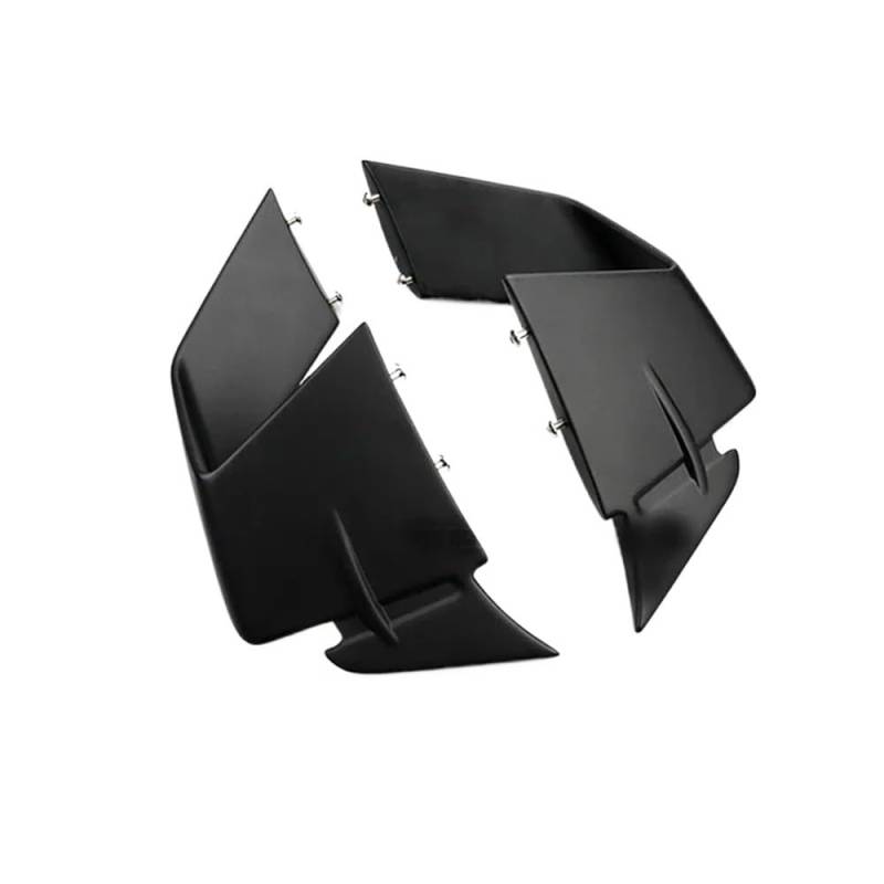 DUSHUO Spoiler Flügel Motorrad Verkleidung Seite Wingle Kit Winglet Aerodynamische Flügel Deflektor Spoiler Für S1000RR Für S1000 RR 2019-2022(Matte Black) von DUSHUO
