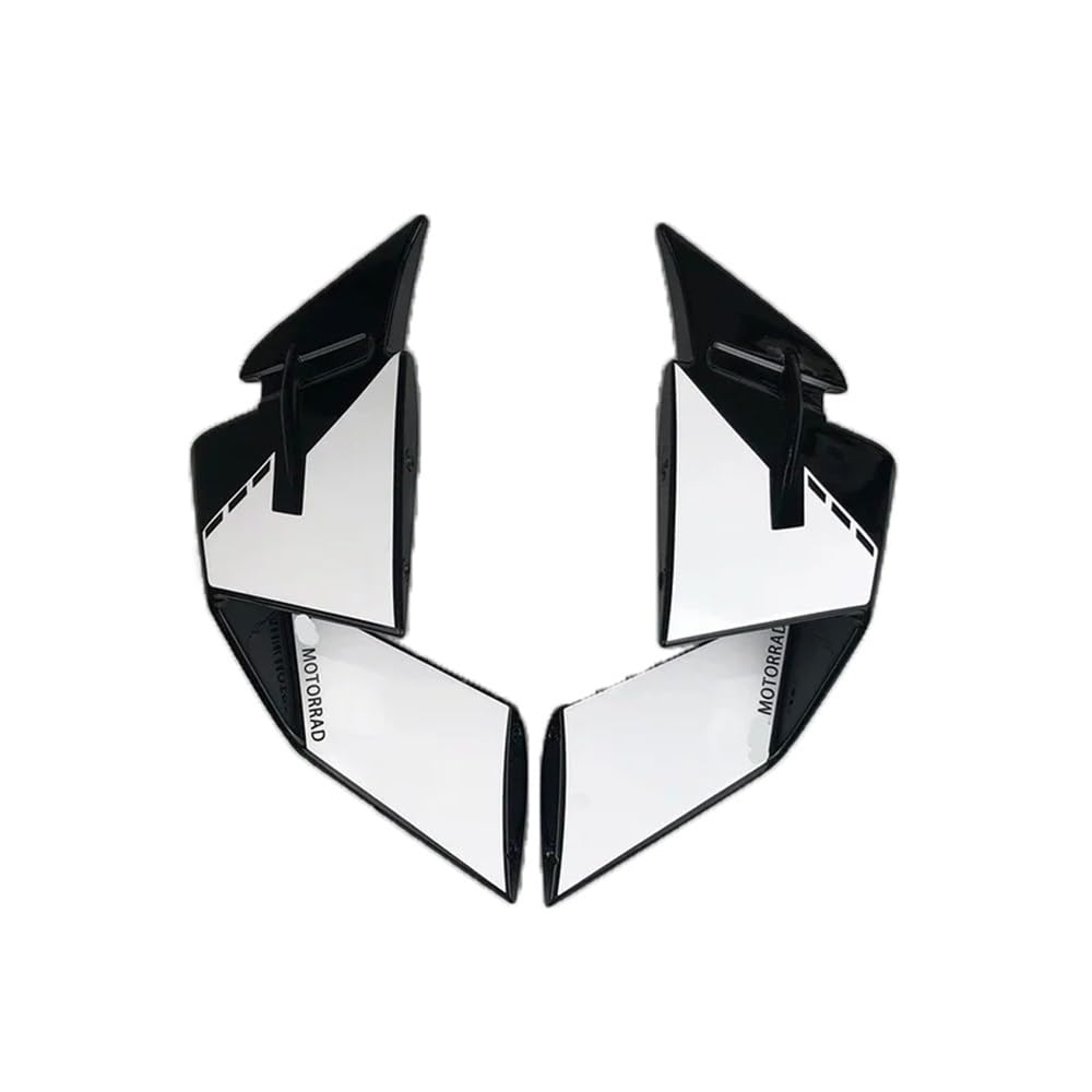 DUSHUO Spoiler Flügel Motorrad Verkleidung Seite Wingle Kit Winglet Aerodynamische Flügel Deflektor Spoiler Für S1000RR Für S1000 RR 2019-2022(White) von DUSHUO