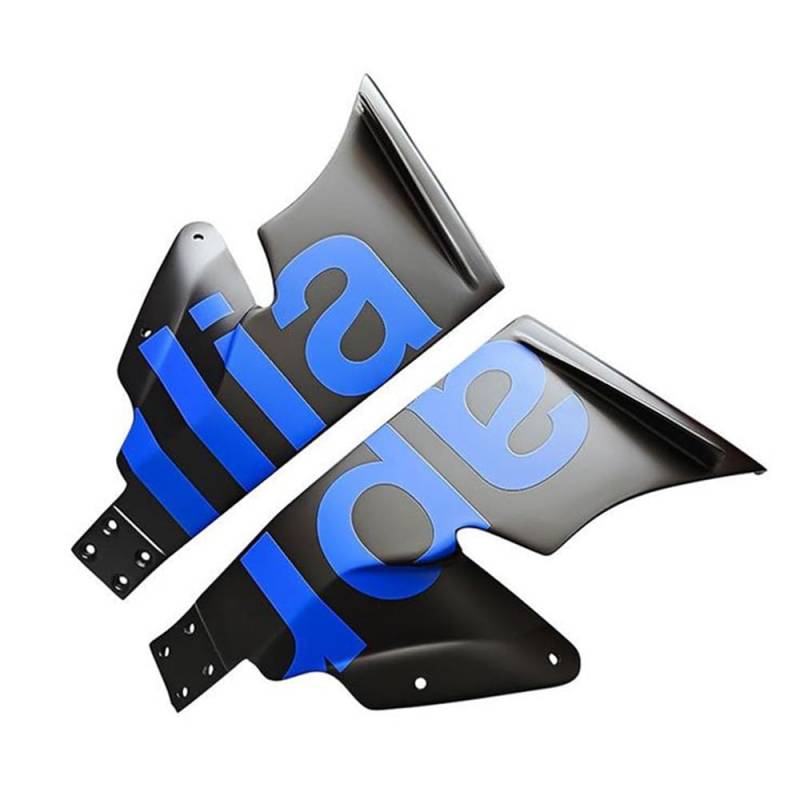 DUSHUO Spoiler Flügel Motorrad Verkleidung Wind Befestigung Flügel Winglet Aerodynamische Flügel Kit Spoiler Für Für GPR150R Für GPR250R(Blue) von DUSHUO