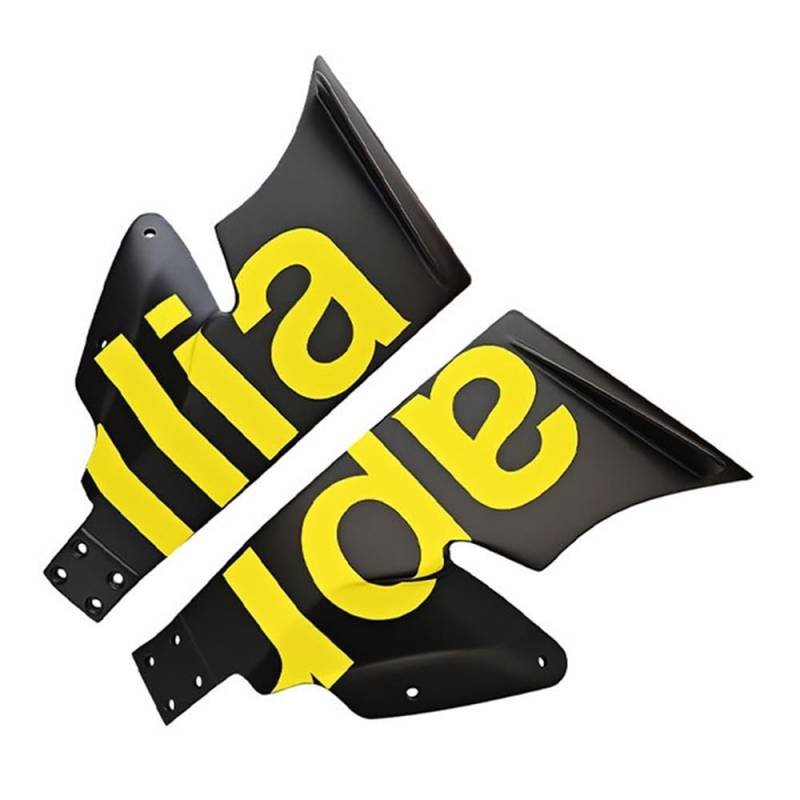 DUSHUO Spoiler Flügel Motorrad Verkleidung Wind Befestigung Flügel Winglet Aerodynamische Flügel Kit Spoiler Für Für GPR150R Für GPR250R(Yellow) von DUSHUO
