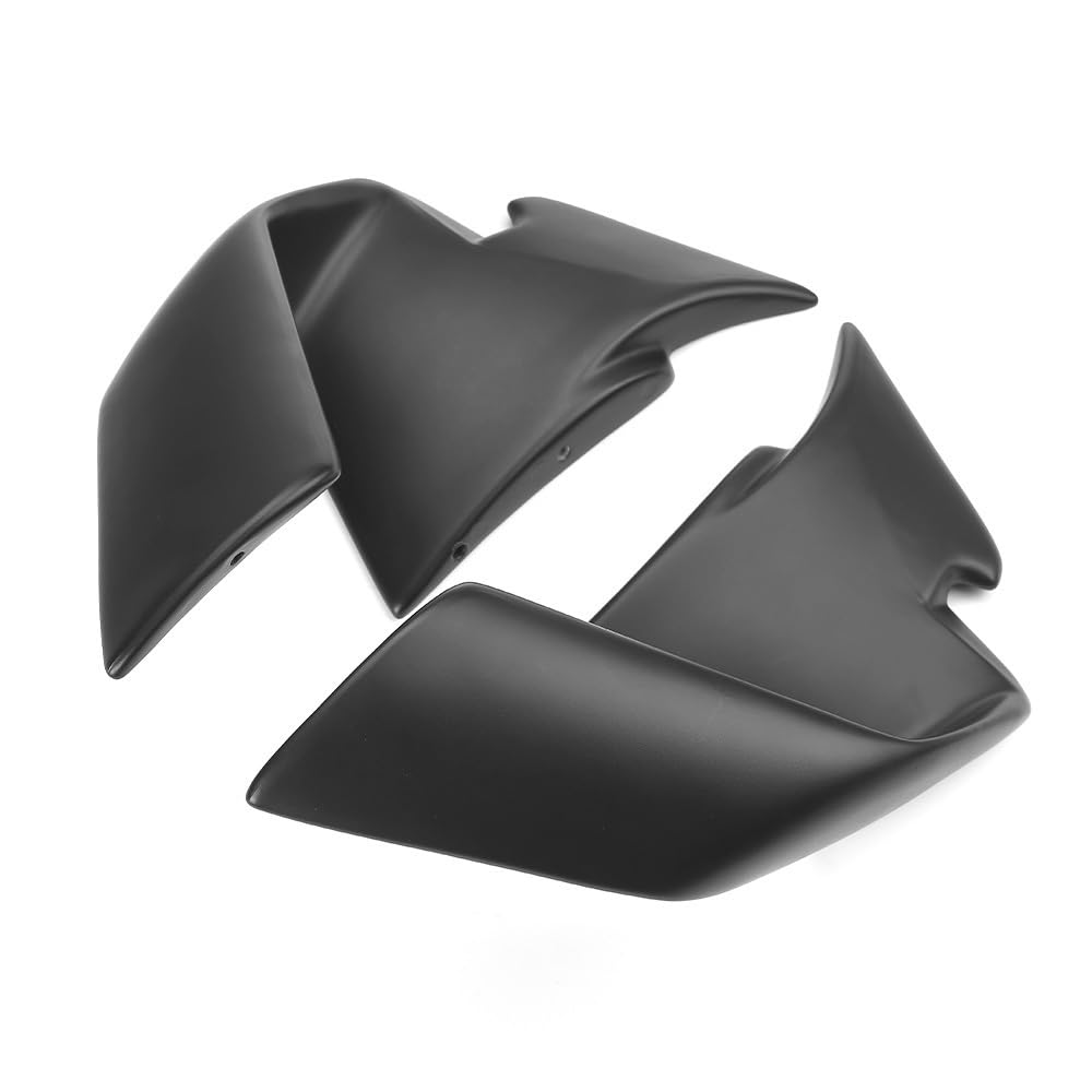 DUSHUO Spoiler Flügel Motorrad Verkleidung Zubehör Vorne Aerodynamische Spoiler Winglet Windschutzscheibe Flügel Für S1000RR Für M1000RR 2022(Matte Black Color) von DUSHUO