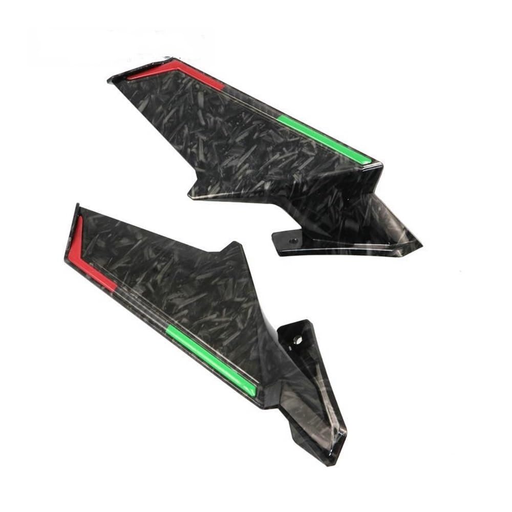 DUSHUO Spoiler Flügel Motorrad Winglet Aerodynamische Flügel Kit Spoiler Für K1600 GT/GTL Für R1200GS Für R1200GS Für Adventure Für R1200R(White) von DUSHUO