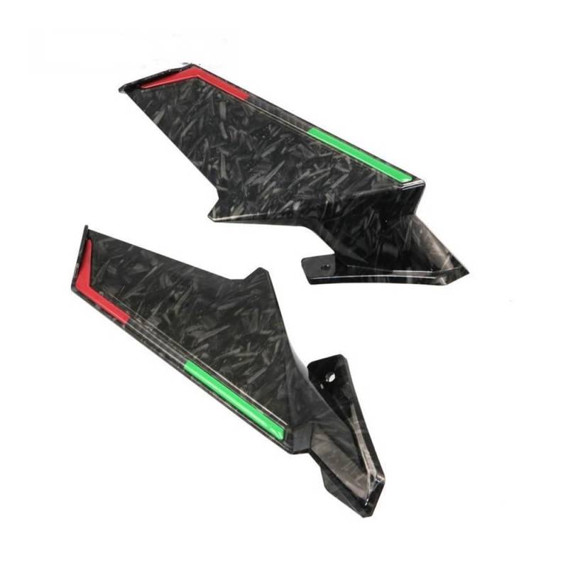 DUSHUO Spoiler Flügel Motorrad Winglet Aerodynamische Flügel Kit Spoiler Für K1600 GT/GTL Für R1200GS Für R1200GS Für Adventure Für R1200R(White) von DUSHUO