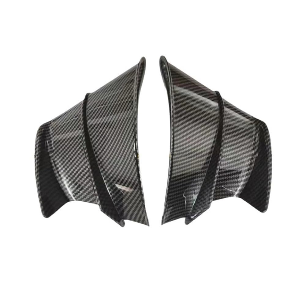 DUSHUO Spoiler Flügel Motorrad Winglet Aerodynamische Flügel Kit Spoiler Für Panigale Für V4 Für V4S Für V4R 2018 2019 2020 2021(Carbon Fiber Look) von DUSHUO