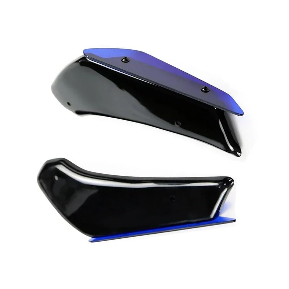 DUSHUO Spoiler Flügel Motorrad Winglet Feste Spoiler Verkleidung Aerodynamische Flügel Kit Für GSXR1000 Für GSX-R1000 Für GSXR 1000 2017-2024(Blue) von DUSHUO