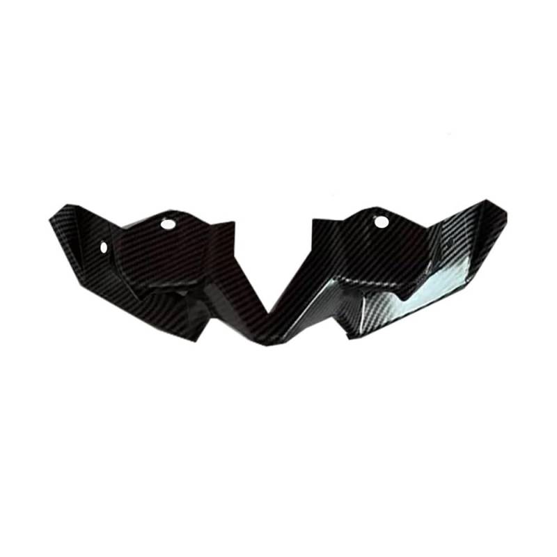 DUSHUO Spoiler Flügel Motorrad Winglet Frontspoiler Aerodynamische Flügel Spoiler Verkleidung Für Z 900 Für Z900 2023 2022 2021 2020(Carbon Fiber Look) von DUSHUO