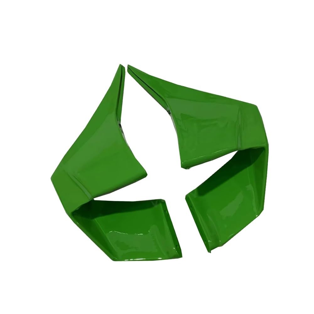 DUSHUO Spoiler Flügel Motorrad Winglet Vorne Aerodynamische Seite Flügel Spoiler Verkleidung Für Ninja 400 2018 2019 2020 2021 2022 2023(Type 1 Green) von DUSHUO