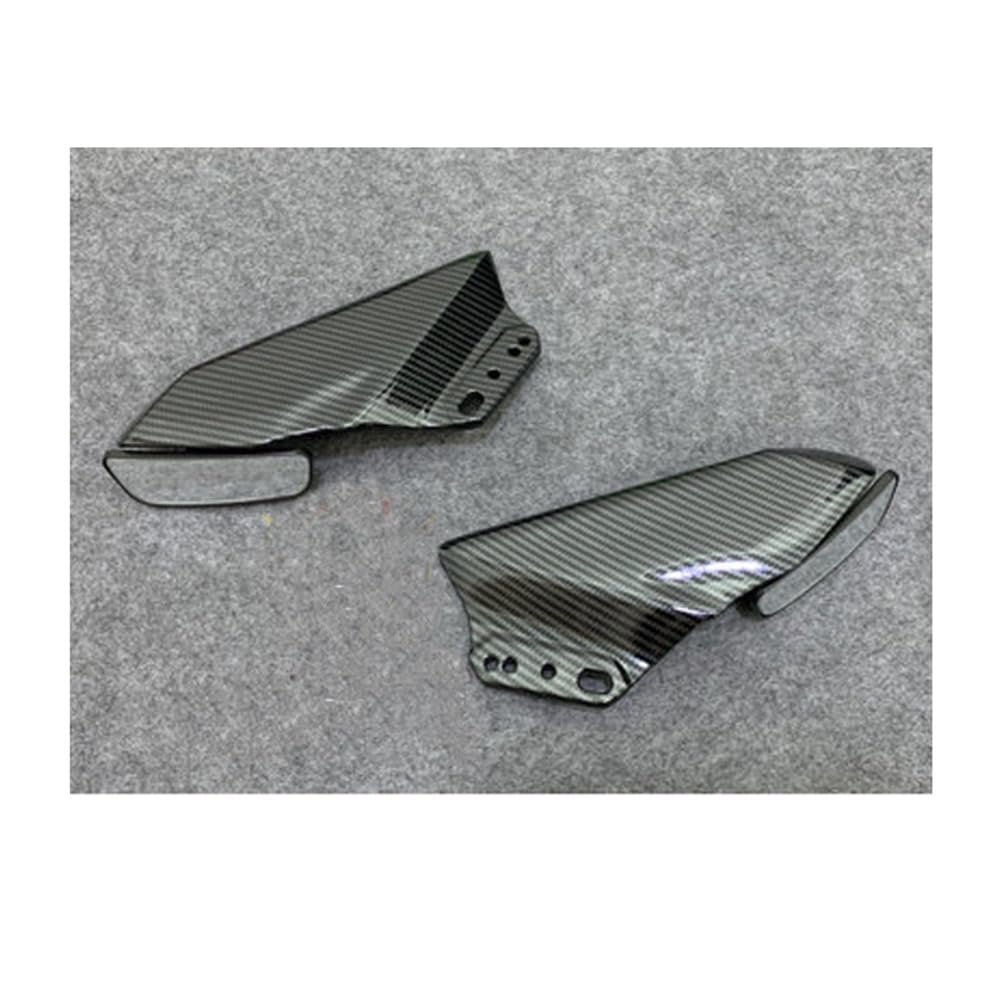 DUSHUO Spoiler Flügel Motorrad Winglet Vorne Aerodynamische Windschutzscheibe Verkleidung Flügel Spoiler Für GSX 250R Für GSX250R 2017-2022(D Glossy Carbon) von DUSHUO