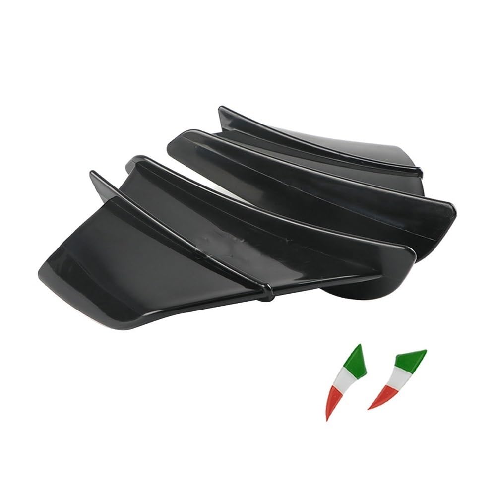 DUSHUO Spoiler Flügel Motorrad Winglets Aerodynamische Flügel Spoiler Verkleidung Für Für RSV4 Für RSV4R Für RSV4 R 2009-2020 2021 2022(Black) von DUSHUO