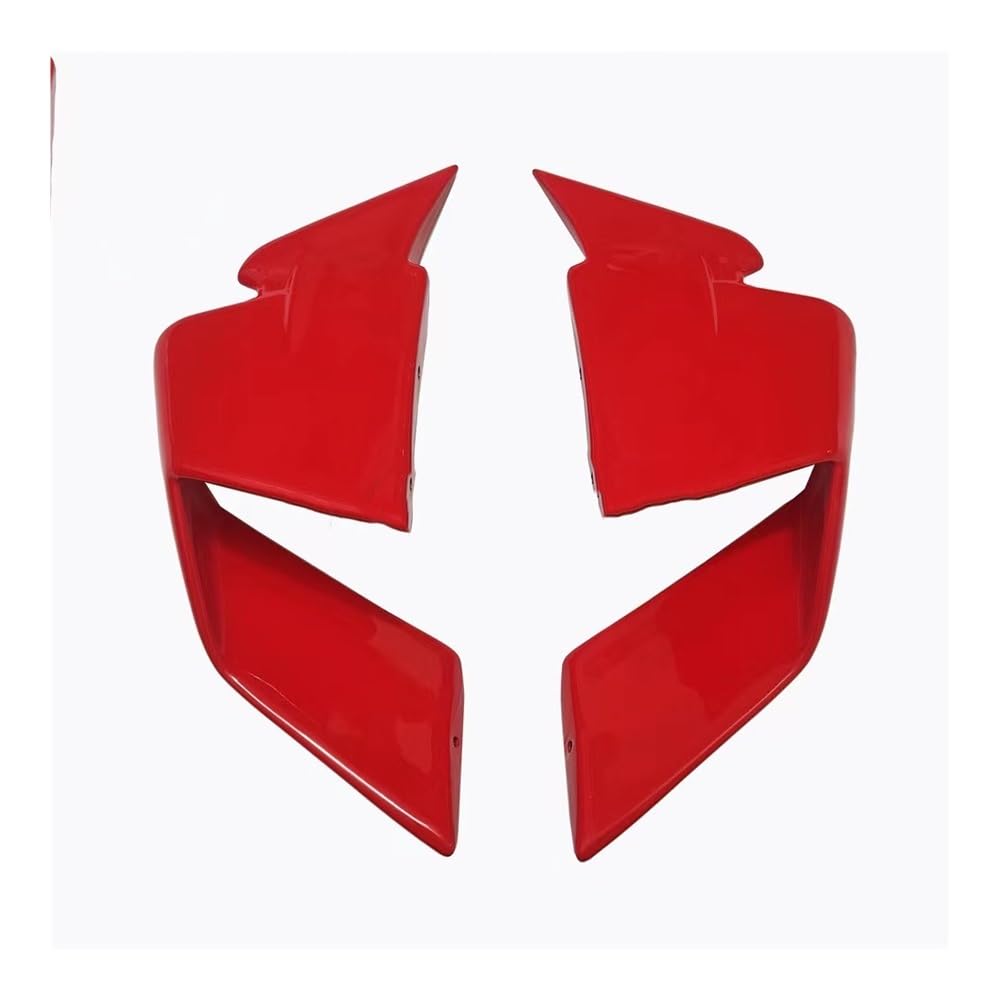 DUSHUO Spoiler Flügel Motorrad Winglets Frontverkleidung Aerodynamischer Spoilerflügel Für GSX250R Für GSX 250R Für GSX-250R 2017–2023(Type B Red) von DUSHUO
