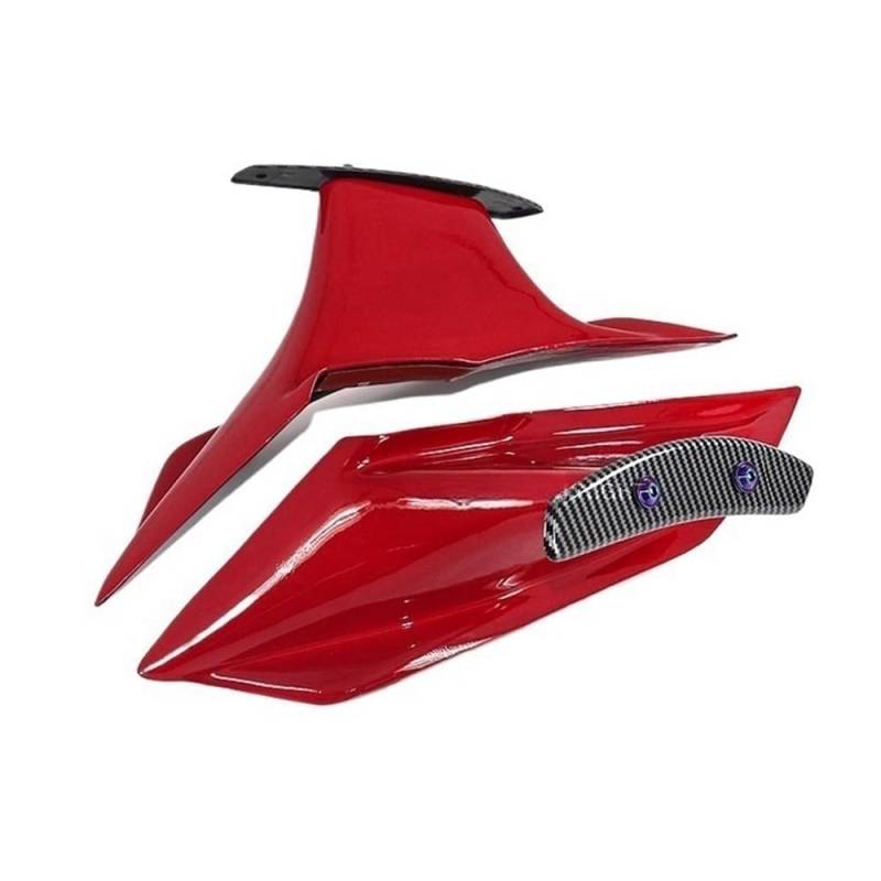 DUSHUO Spoiler Flügel Motorrad Winglets Verkleidung Kit Aerodynamische Flügel Spoiler Fester Spoiler Für CBR650R Für CBR650 Für CBR 650 R 650R 2019-2021(Red) von DUSHUO