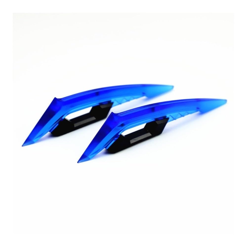 DUSHUO Spoiler Flügel Motorrad Winglets Verkleidung Motorrad Flügel Aerodynamische Winglets Spoiler Flügel Modifikation Zubehör(Blue) von DUSHUO