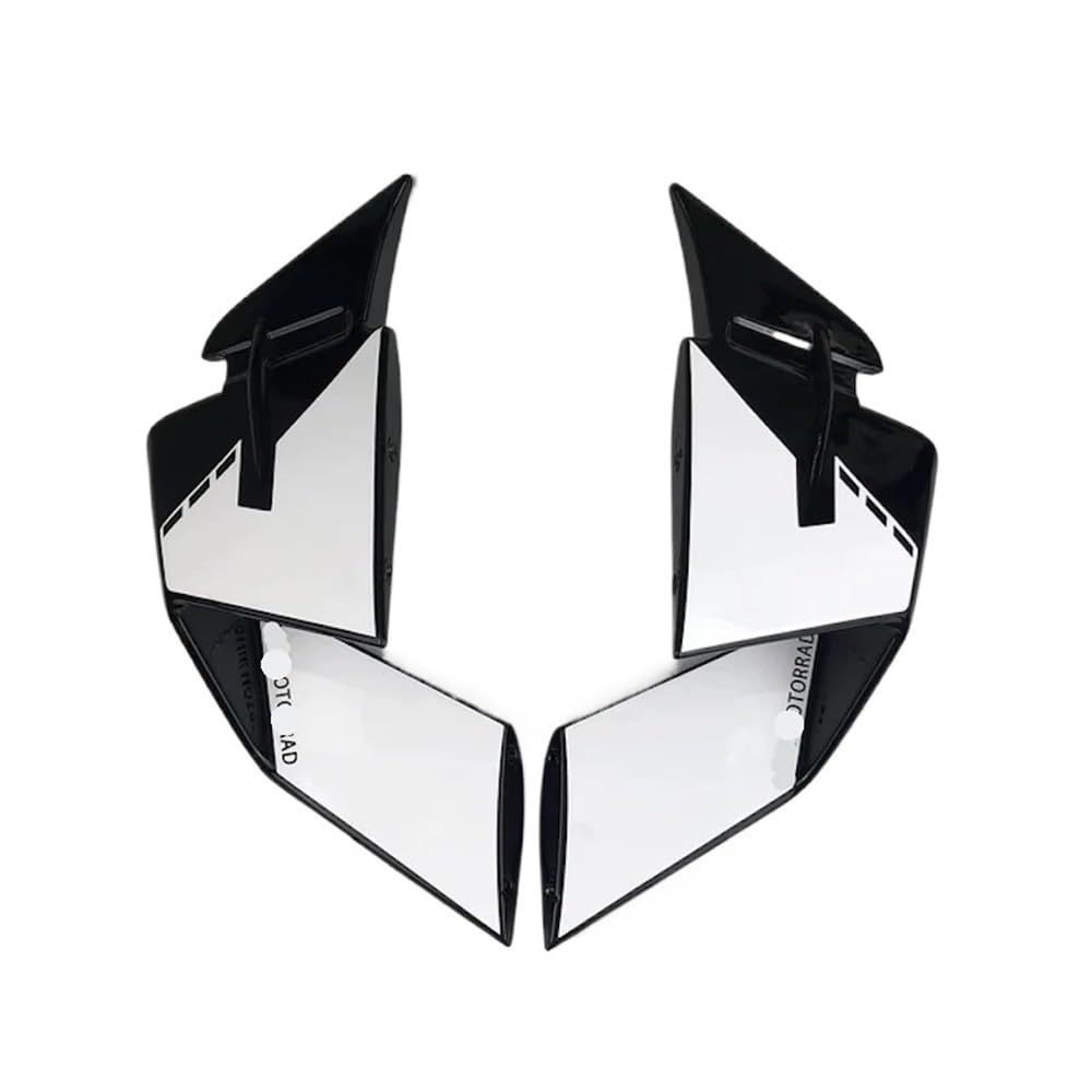 DUSHUO Spoiler Flügel Motorrad Zubehör Wiglet Aerodynamiche Flügel Deflektor Spoier Verkleiung Seie Für S1000RR Für S1000 RR 2019-2024(19-22 White) von DUSHUO