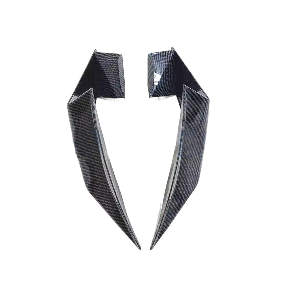DUSHUO Spoiler Flügel Motorradteile Winglets Spoiler Verkleidung Seitenflügel Aerodynamische Abdeckung Für ZX4RR Für ZX4R Für ZX 4RR 4R Für ZX-4R(Carbon Fiber Look) von DUSHUO