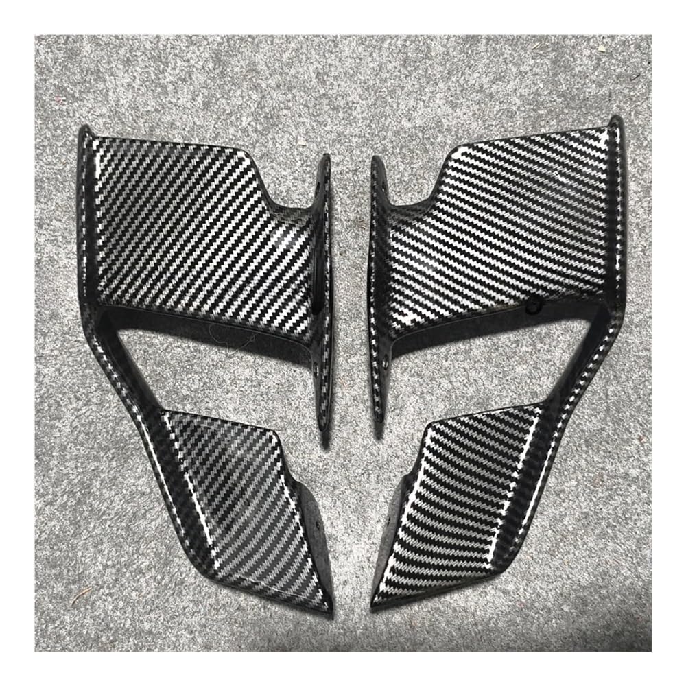 DUSHUO Spoiler Flügel Motorräder Verkleidung Seite Winglet Aerodynamische Flügel Kit Spoiler Für S1000R 2021-2022 2023 2024(Carbon Fiber) von DUSHUO