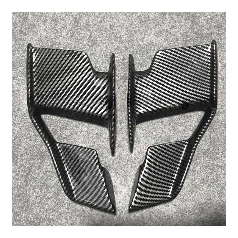 DUSHUO Spoiler Flügel Motorräder Verkleidung Seite Winglet Aerodynamische Flügel Kit Spoiler Für S1000R 2021-2022 2023 2024(Carbon Fiber) von DUSHUO