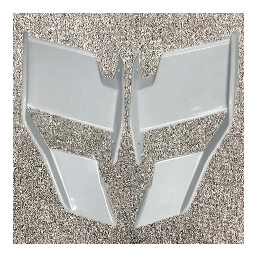 DUSHUO Spoiler Flügel Motorräder Verkleidung Seite Winglet Aerodynamische Flügel Kit Spoiler Für S1000R 2021-2022 2023 2024(White) von DUSHUO