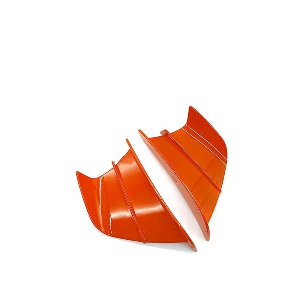 DUSHUO Spoiler Flügel Universal Motorrad Winglet Aerodynamische Spoiler Flügel Motorrad Dekoration Aufkleber Für(Orange) von DUSHUO