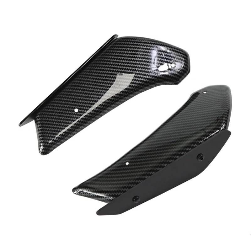 DUSHUO Spoiler Flügel Verkleidung Motorradteile Aerodynamischer Flügelsatz Festes Winglet Verkleidungsflügel Für ZX10R Für ZX 10R 10 R 2011-2020(Black 01) von DUSHUO