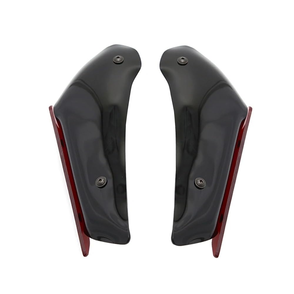 DUSHUO Spoiler Flügel Verkleidung Motorradteile Aerodynamischer Flügelsatz Festes Winglet Verkleidungsflügel Für ZX10R Für ZX 10R 10 R 2011-2020(Red) von DUSHUO