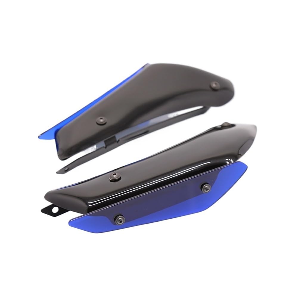 DUSHUO Spoiler Flügel Verkleidung Motorradteile Aerodynamischer Flügelsatz Festes Winglet Verkleidungsflügel Für ZX6R Für ZX6R 2016-2019(Blue) von DUSHUO