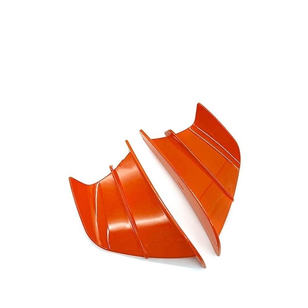 DUSHUO Spoiler Flügel Verkleidung Seite Winglet Aerodynamische Flügel Deflektor Spoiler Für Hayabusa Für GSX-R125 Für GSX250R Für GSX-R600 Für GSX-R750(Orange) von DUSHUO