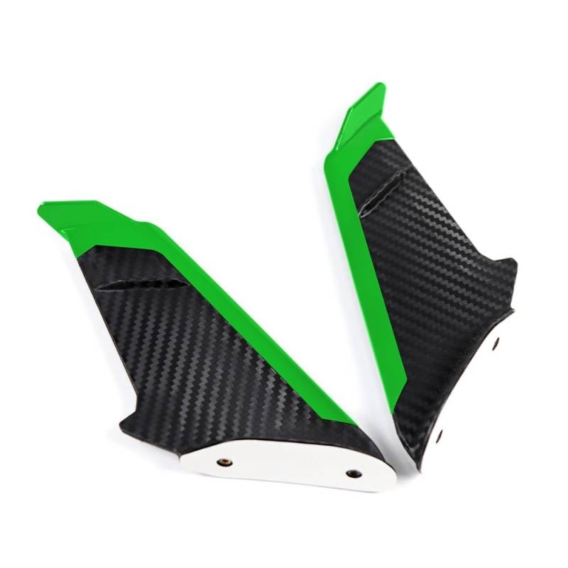 DUSHUO Spoiler Flügel Vordere Aerodynamische Winglets Seitenspoiler Dynamisches Verkleidungsflügel-Set Für GSX-R600/750/1000/125 Für GSX-250R Für GSXS1000F(Green) von DUSHUO