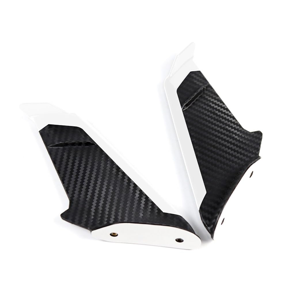 DUSHUO Spoiler Flügel Vordere Aerodynamische Winglets Seitenspoiler Dynamisches Verkleidungsflügel-Set Für GSX-R600/750/1000/125 Für GSX-250R Für GSXS1000F(White) von DUSHUO