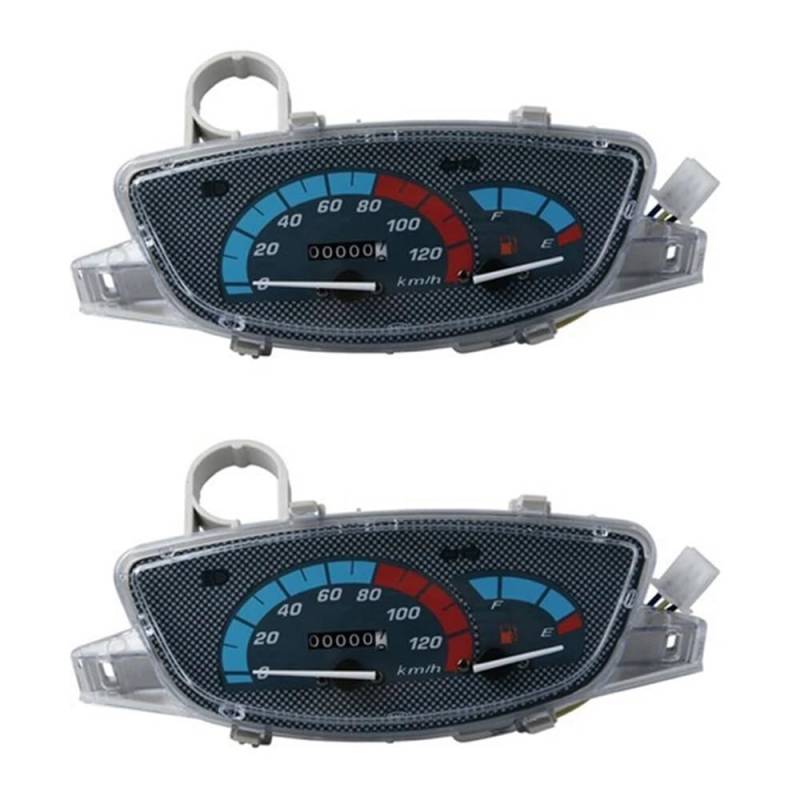 Kilometerzähler Motorrad 2X Motorrad Roller Instrument Montage Motorrad LCD-Computer-geschwindigkeitsmesser-grüne Zubehör Für DIO Für ZX Für AF34 Für AF35 von DUSHUO