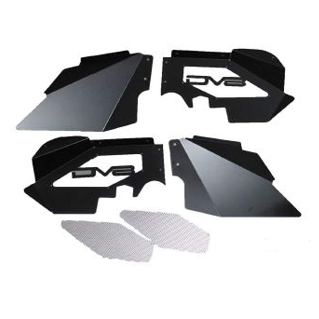 DV8 Offroad Innenkotflügel-Set passend für Wrangler JK 2007–2018 | Vorderradmulden | belüftet für Luftstrom | Aluminiumkonstruktion | schwarzes satiniertes Finish DV8 Offroad Innenkotflügel-Set passend für Wrangler JK 2007–2018 | Vorderradmulden | belüftet für Luftstrom | Aluminiumkonstruktion | schwarzes satiniertes Finish von DV8 Offroad