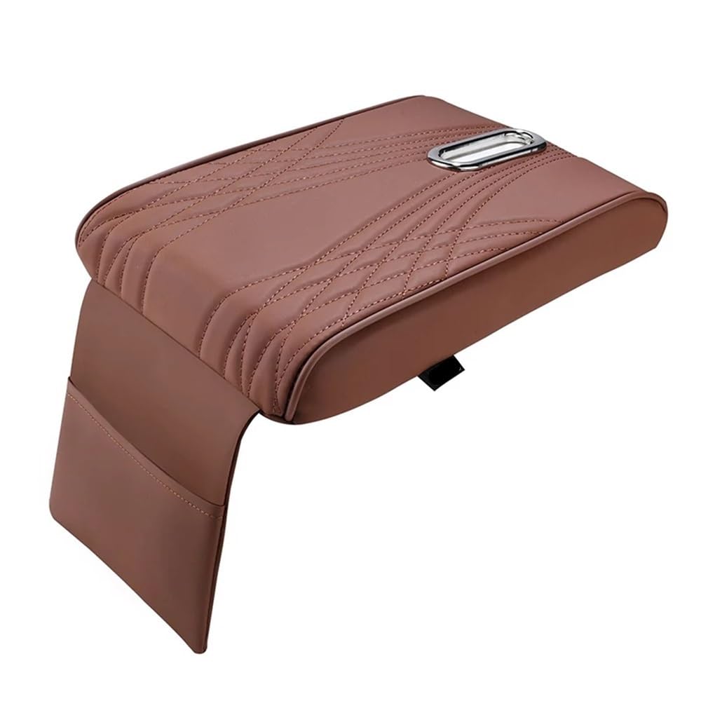 Ergonomisches Auto-Armlehnenkissen, Komfort-Stützpolster, rutschfester Mittelkonsolen-Abdeckungsschutz, universeller Fahrzeug-Mittelkonsolen-Organizer for lange Fahrten, Bürostühle(Small Red Line) von DVERFSWEV-GH