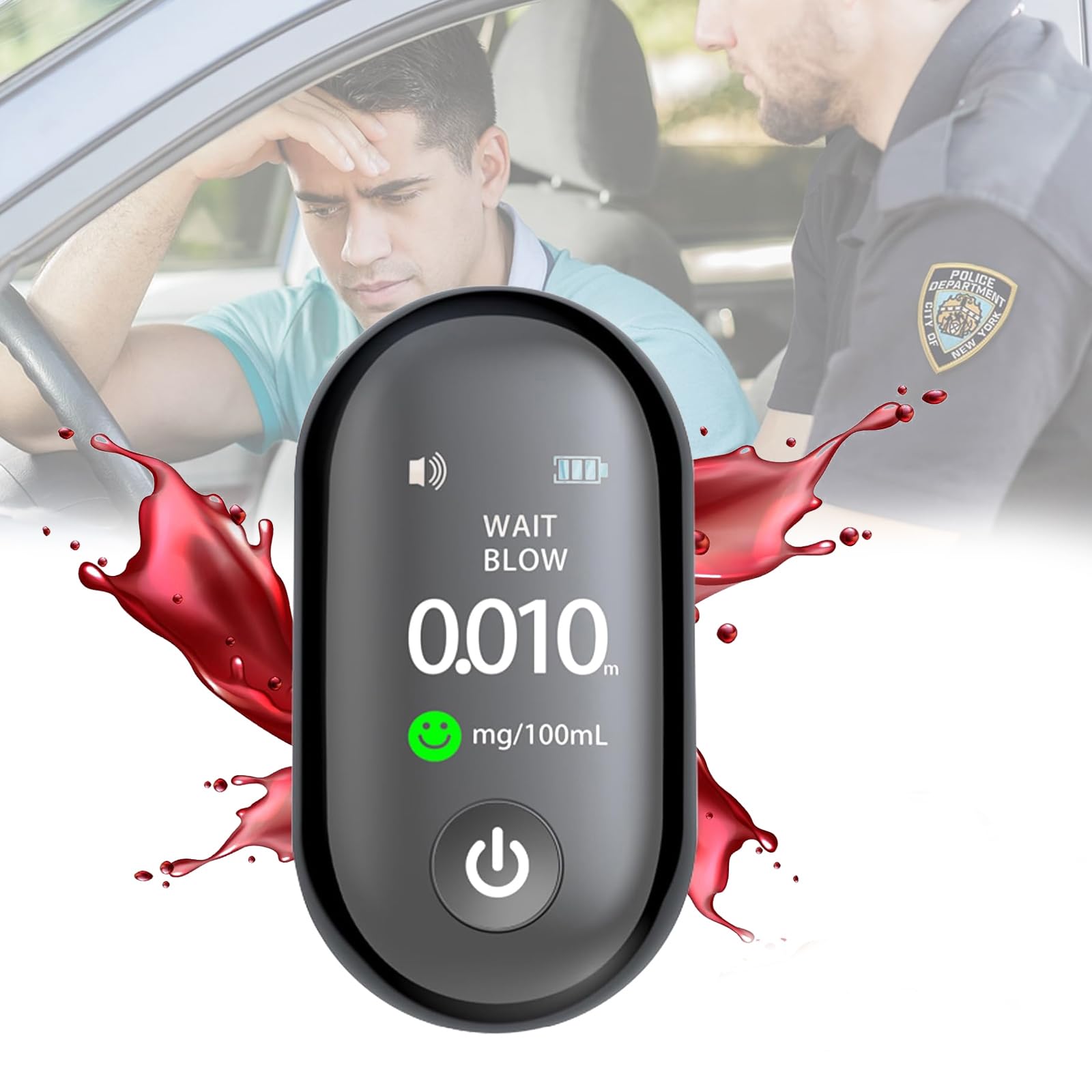 DVONE Alkoholtester, 10s Schnelltest Polizeigenau Alkoholmessgeräte mit High-Definition-Led Und Hochempfindlichem AI Chip für Persönliche Tests Zu Hause, Partys, Sicheres Fahren Am Nächsten Tag DVONE Alkoholtester, 10s Schnelltest Polizeigenau Alkoholmessgeräte mit High-Definition-Led Und Hochempfindlichem AI Chip für Persönliche Tests Zu Hause, Partys, Sicheres Fahren Am Nächsten Tag von DVONE