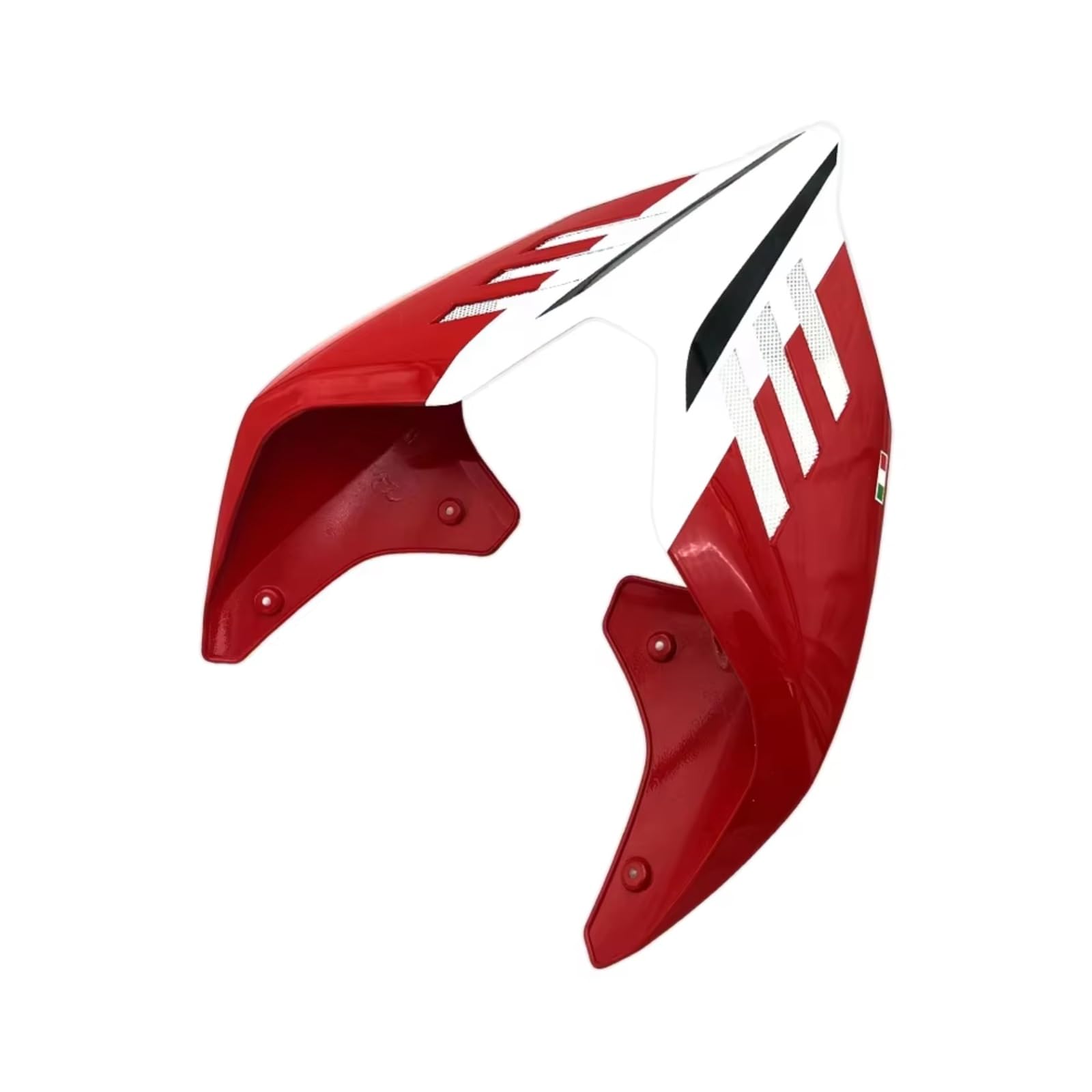 Aerodynamische Winglets Kompatibel Mit Ducati Für Panigale Für V4/S/R 2018 2019 2020 2021 2022 2023 Motorrad Hinten Für Sitzverkleidung Heckschwanz Für Sitzabdeckungsplatte Spoiler(Red White) von DWBXRRQS
