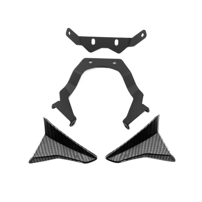 DWBXRRQS Aerodynamische Winglets Für CB750 Für Hornet 750 2023-2024 Vorne Für Flügel Fest Für Flügel Spoiler Deflektor Verkleidung Frontal Für Flügel Zubehör(Carbon Fiber Look) von DWBXRRQS