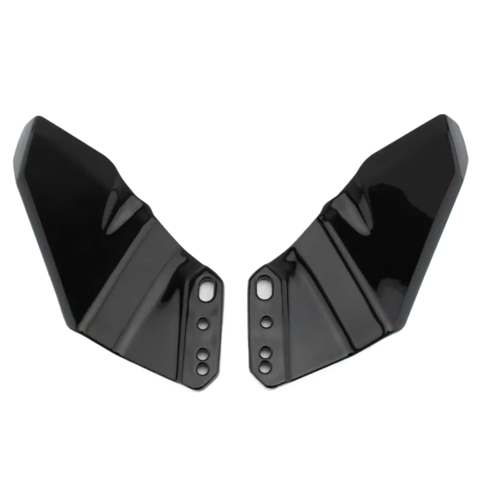 DWBXRRQS Aerodynamische Winglets Für CBR600RR Für CBR1000RR 2012-2019 Für CBR250RR 2011-2020 Seite Winglet Aerodynamische Für Flügel Kit Spoiler Verkleidung Motorrad Zubehör(Bright Black) von DWBXRRQS