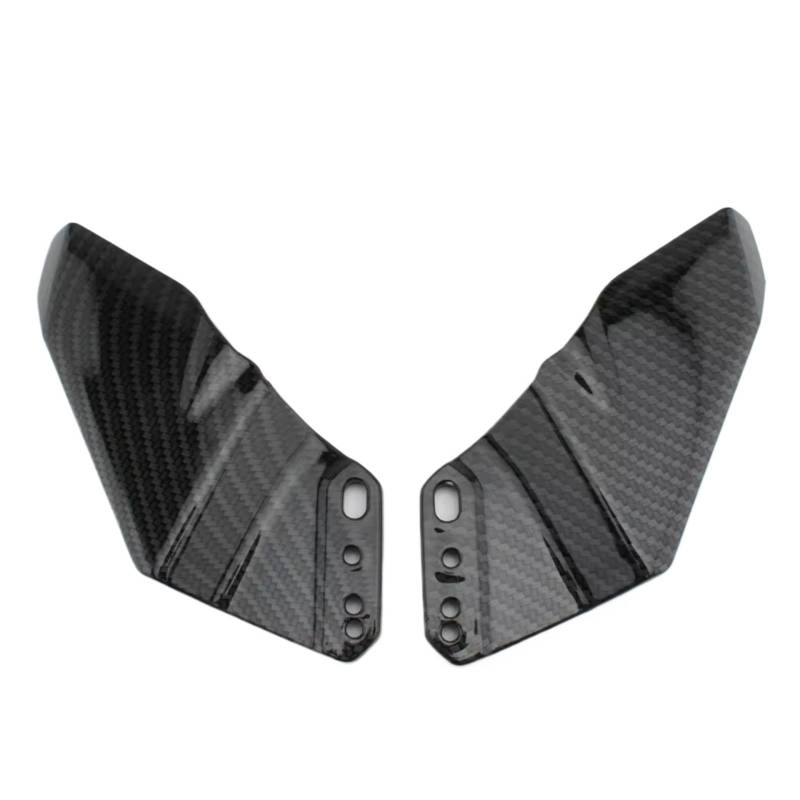 DWBXRRQS Aerodynamische Winglets Für CBR600RR Für CBR1000RR 2012-2019 Für CBR250RR 2011-2020 Seite Winglet Aerodynamische Für Flügel Kit Spoiler Verkleidung Motorrad Zubehör(Carbon Fiber) von DWBXRRQS