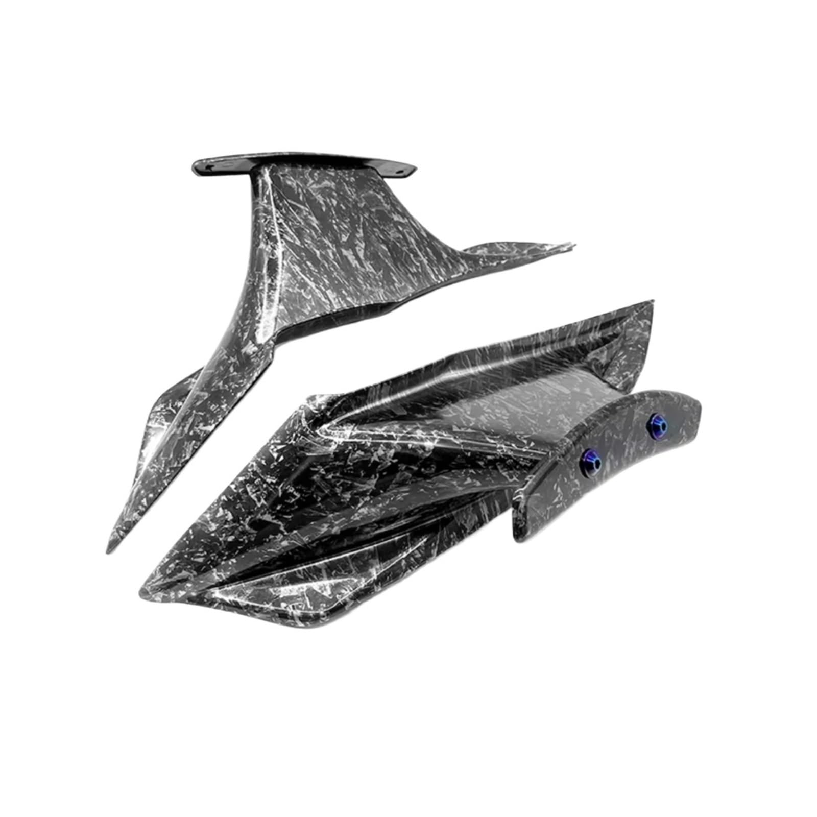 DWBXRRQS Aerodynamische Winglets Für CBR650R 2019 2020 2021 2022 2023 Motorrad Aerodynamische Flügel Kit Spoiler Winglet Seite Flügel Wind Spoiler Air Deflektor Zubehör(Forged Pattern) von DWBXRRQS