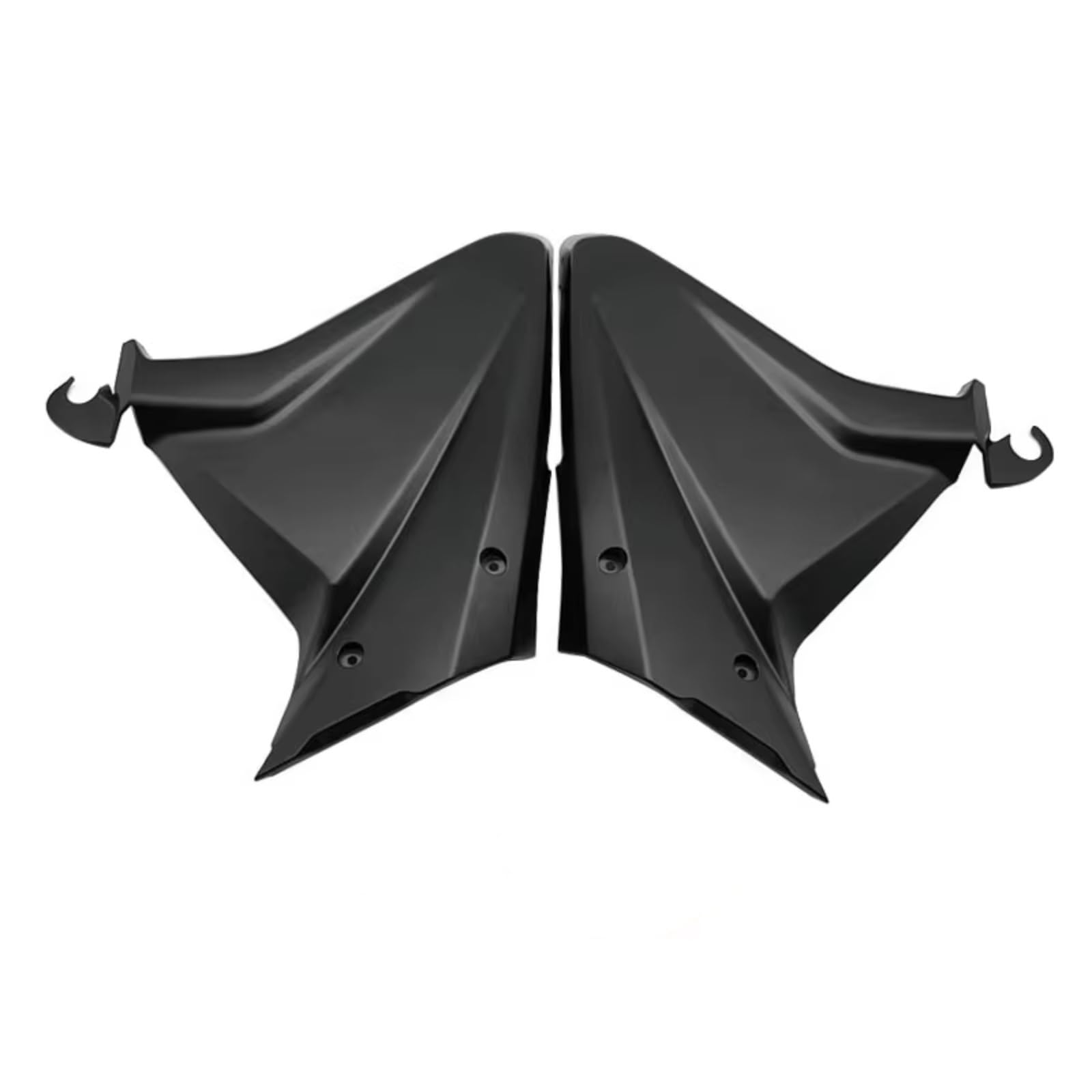 DWBXRRQS Aerodynamische Winglets Für CBR650R 2019 2020 2021 2022 2023 Motorrad Rahmen Spoiler Körper Seite Abdeckung Panel Rahmen Gugel Verkleidung Motorrad Zubehör(Matte Black) von DWBXRRQS