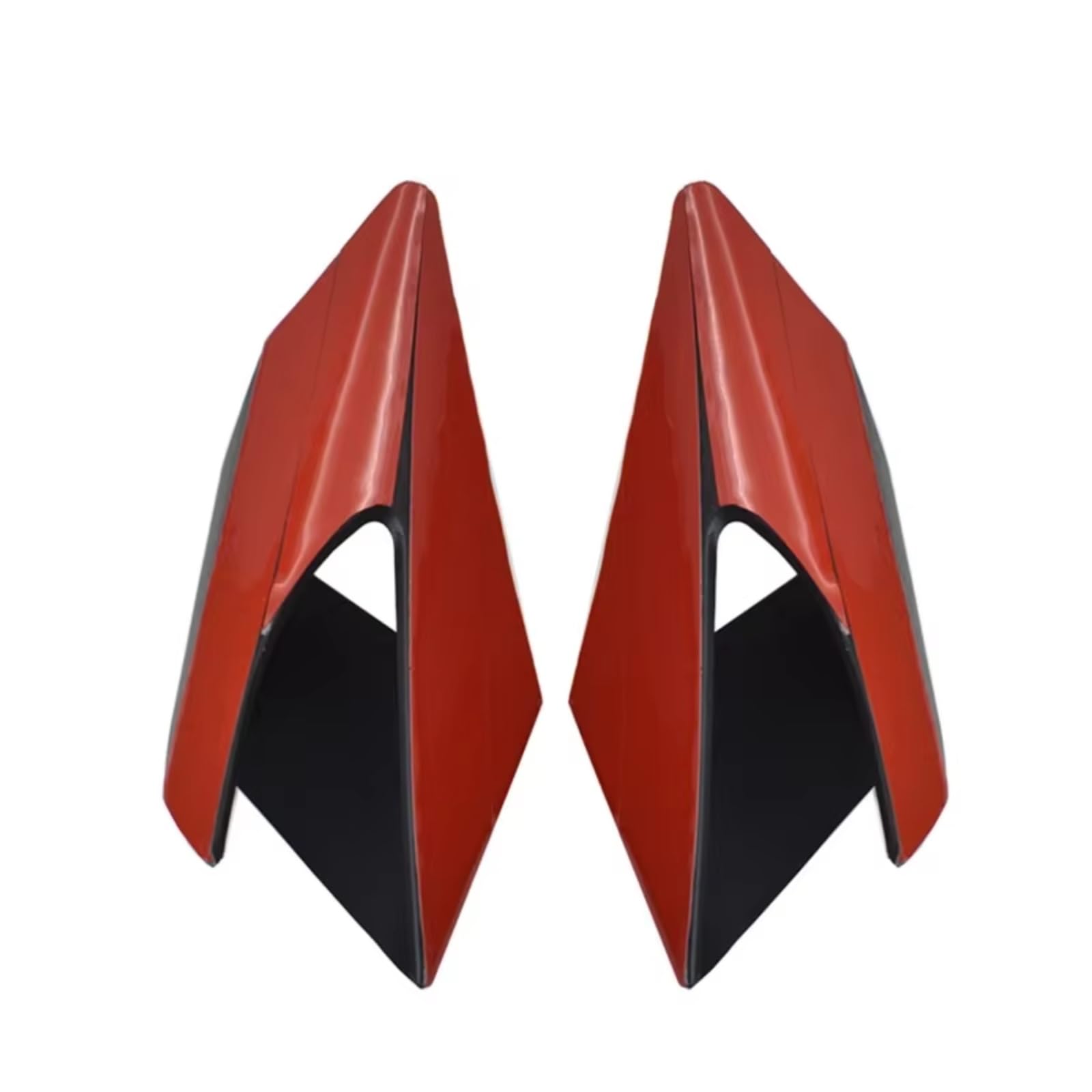 DWBXRRQS Aerodynamische Winglets Für CBR650R 2019 2020 2021 2022 2023 Motorrad Teile Vorderseite Abtrieb Für Nackt Spoiler Feste Winglet Verkleidung Flügel(Red) von DWBXRRQS