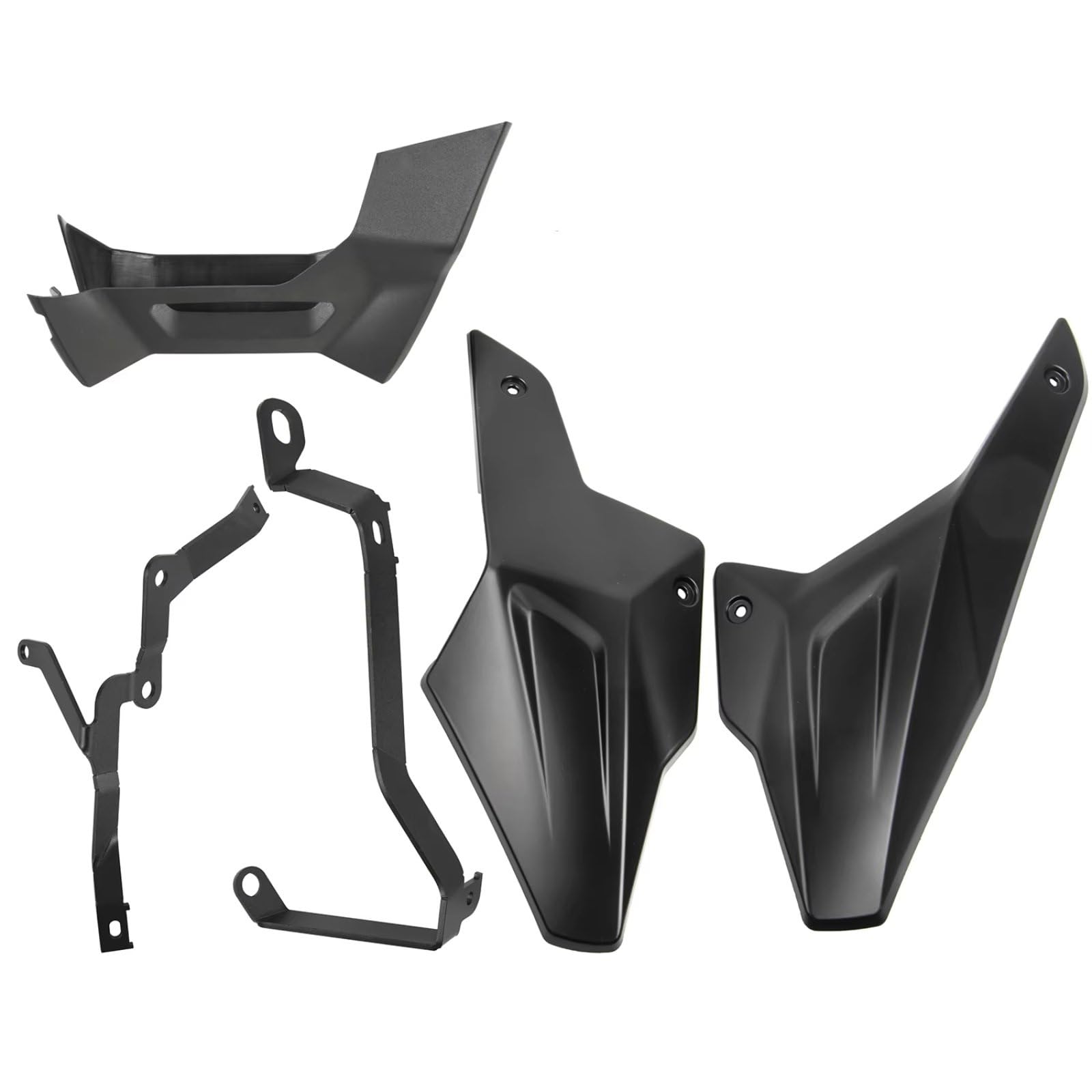 DWBXRRQS Aerodynamische Winglets Für F900R Für 900XR 2020 2021 2022 2023 2024 Niedriger Motor Chassis Schutz Skid Platte Spoiler Abdeckung Bauch Für Pan Schutz Motorrad Zubehör(Matt Black) von DWBXRRQS