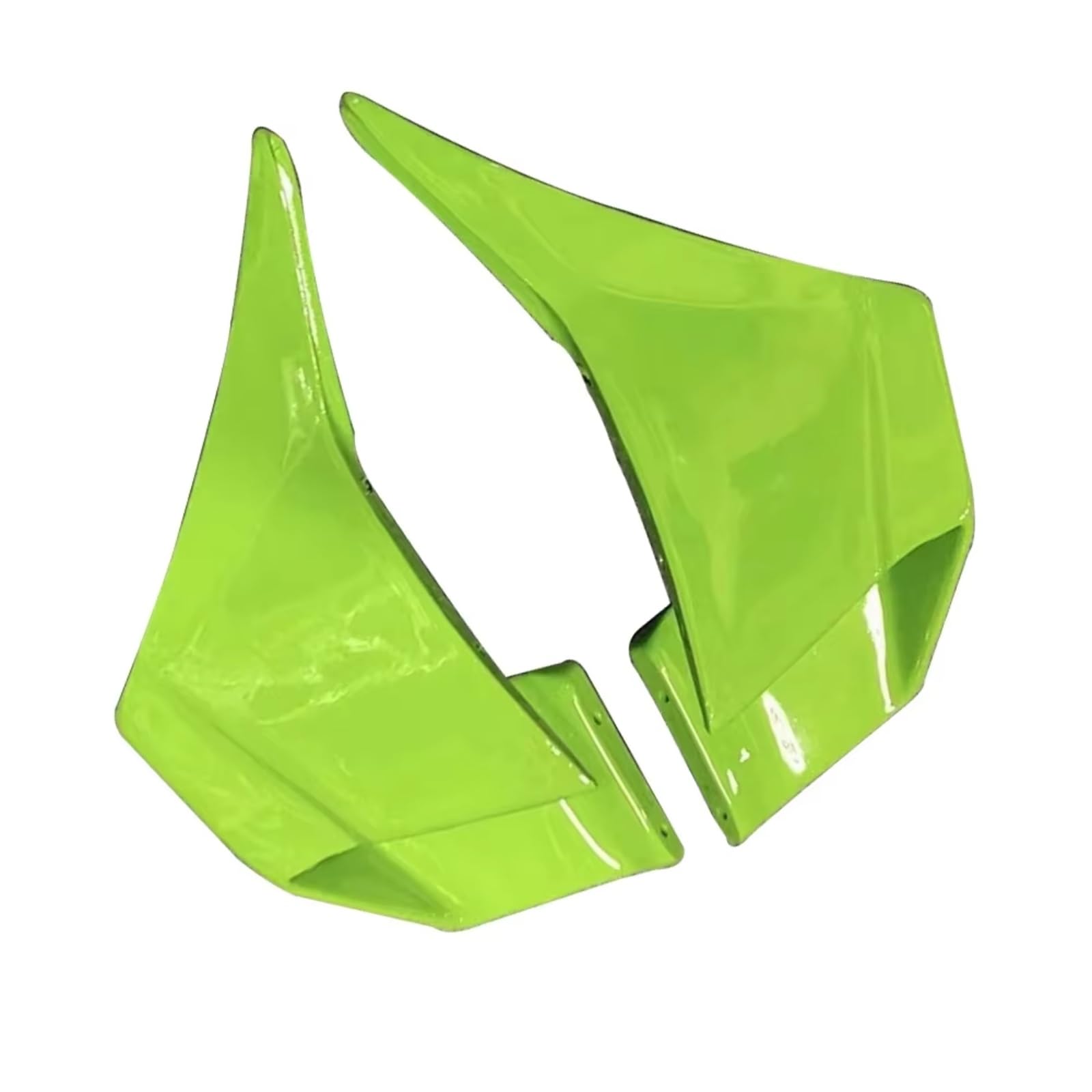 DWBXRRQS Aerodynamische Winglets Für Ninja400 2018 2019 2020 2021 2022 2023 Motorrad Feste Wind Für Flügel Seite Teile Aerodynamische Zubehör Verkleidung Spoiler Winglet(Green) von DWBXRRQS