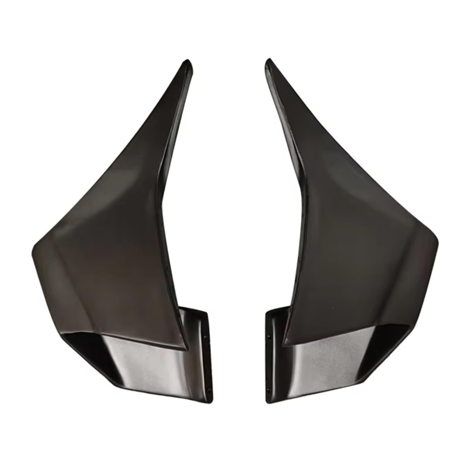 DWBXRRQS Aerodynamische Winglets Für Ninja400 2018 2019 2020 2021 2022 2023 Windschutzscheibe Für Flügel Verkleidung Vorne Aerodynamische Spoiler Winglet Motorrad Zubehör(Matte Black) von DWBXRRQS