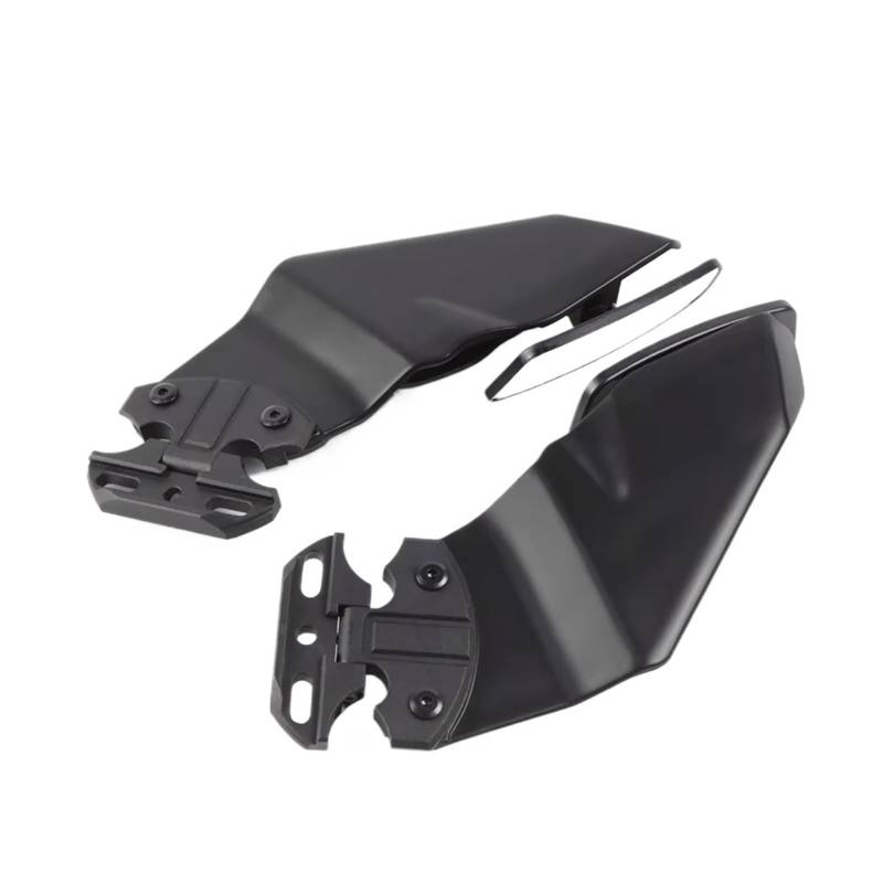 DWBXRRQS Aerodynamische Winglets Für Ninja400 Für Ninja 650 Motorrad Einstellbare Seite Für Flügel Spoiler Verkleidung Mit Rückspiegel Motorrad Zubehör(Bright Black) von DWBXRRQS