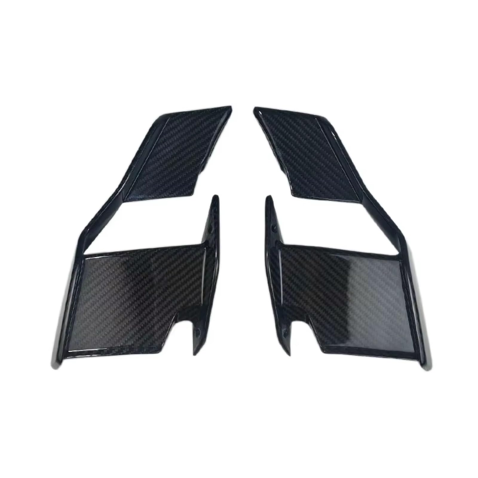 DWBXRRQS Aerodynamische Winglets Für S1000R Für M1000R 2021 2022 2023 Carbon Farbe Motorrad Feste Für Flügel Spoiler Verkleidung Vorne Aerodynamische Seite Winglet(Black) von DWBXRRQS