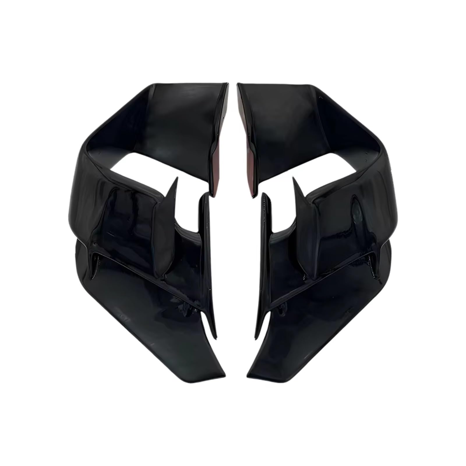 DWBXRRQS Aerodynamische Winglets Für S1000RR 2015 2016 2017 2018 2016 2017 Motorrad Seite Spoiler Aerodynamische Front Spoiler Feste Für Flügel Windschutzscheibe Für Flügel(Shiny Black) von DWBXRRQS