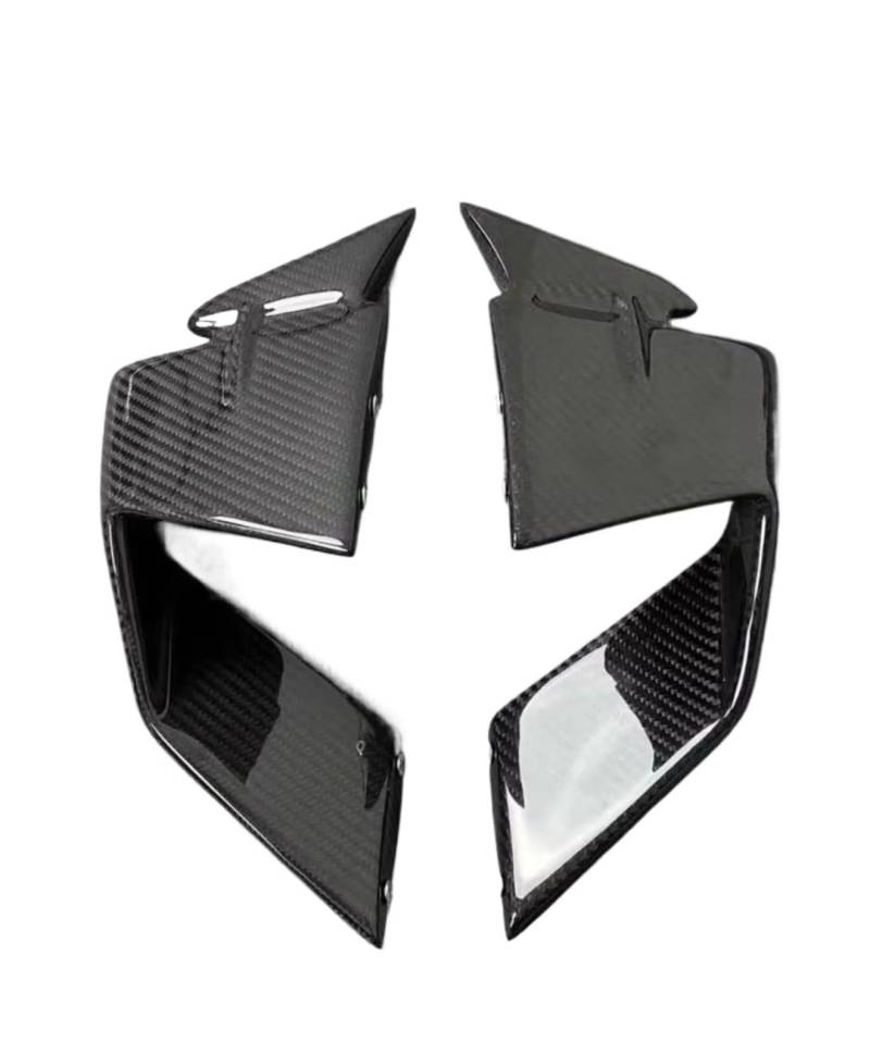 DWBXRRQS Aerodynamische Winglets Für S1000RR 2019 2020 2021 2022 2023 Motorrad Feste Für Flügel Spoiler Farbe Aerodynamische Winglets Seite Windschutzscheibe Verkleidungen(Bright Carbon ABS) von DWBXRRQS
